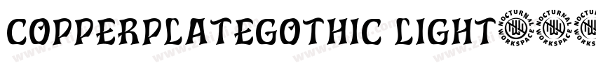 copperplategothic light字体转换